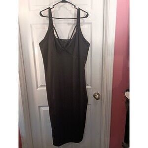 Pretty Little Thing Dress Plus Size 24 Black Sleeveless